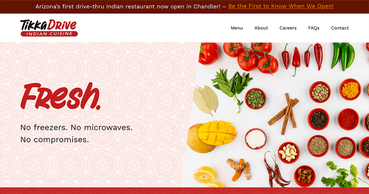 Grand Opening — Tikka Drive Indian Cuisine