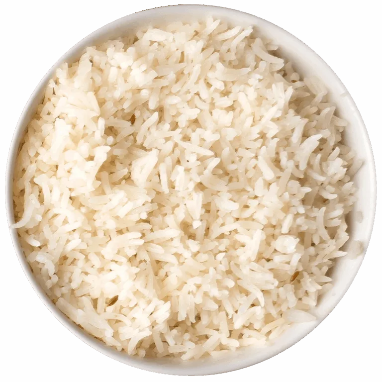 Steamed basmati rice at Tikka Drive Chandler, AZ